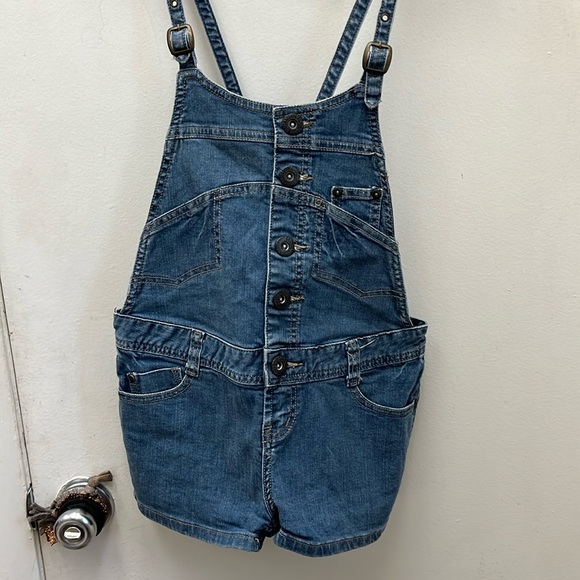 ZD Premium  Jean Shorts Overalls Size 1 - Picture 1 of 14